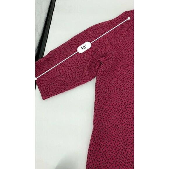 Emma James Tank Top & Button Down Blouse Set Red Black Printed Women's Size 22W - Picture 8 of 8